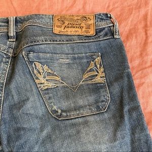 Diesel Lowky Jeans with Embellished Pockets